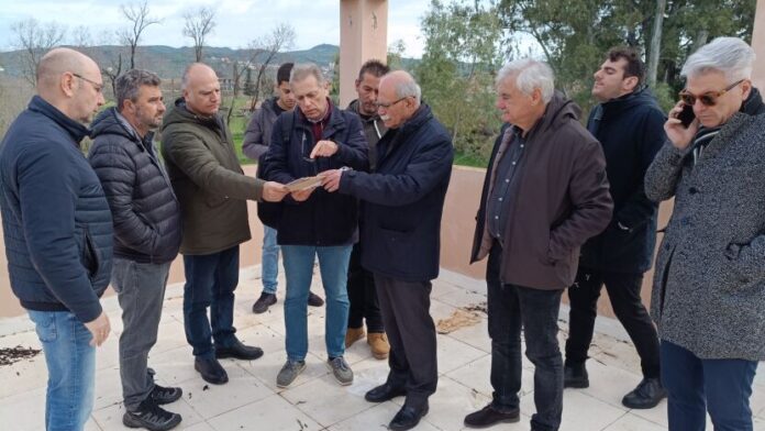 Επιθεώρηση Δημάρχου Πύργου στα έργα ανέγερσης πλανηταρίου στον Κούβελο