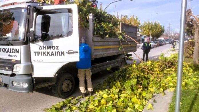 Εκτεταμένες παρεμβάσεις κοπής πρασίνου στον Δήμο Τρικκαίων