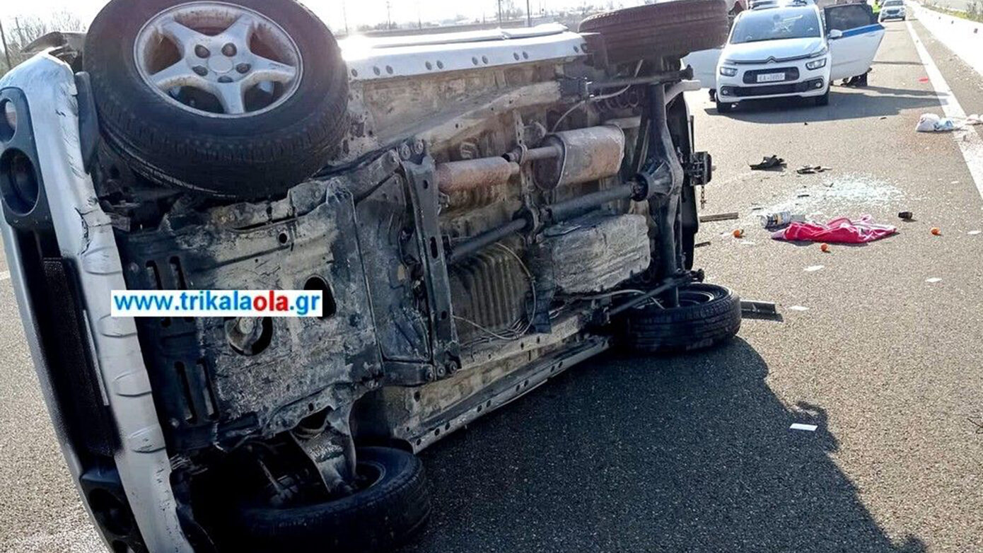 Ατύχημα στα Τρίκαλα με 4 μοναχούς από το Άγιο Όρος – Ένας σε σοβαρή κατάσταση