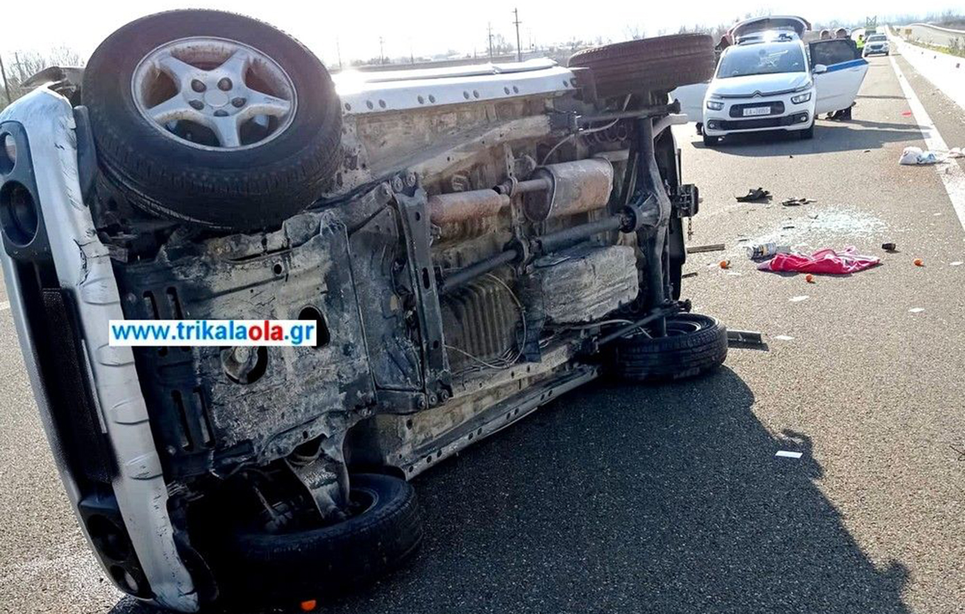 Ατύχημα στα Τρίκαλα με 4 μοναχούς από το Άγιο Όρος – Ένας σε σοβαρή κατάσταση