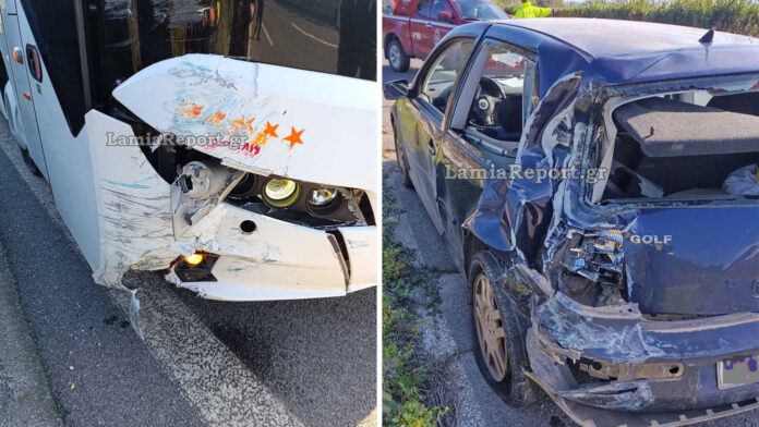 Σύγκρουση λεωφορείου ΚΤΕΛ με αυτοκίνητο που επέβαιναν καλόγριες στη Φθιώτιδα