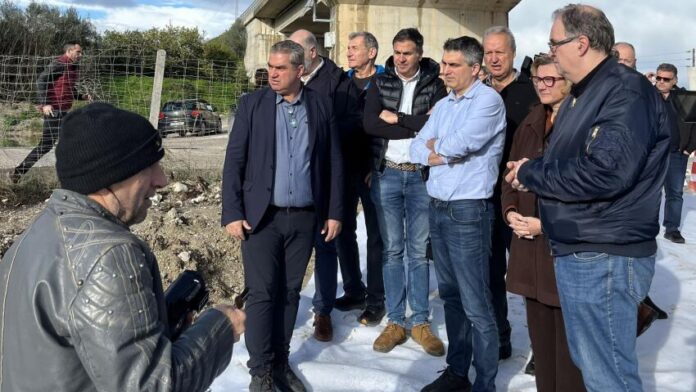 Επιθεώρηση του Υπ. Υποδομών σε έργα αντιπλημμυρικής προστασίας στο Ξυλόκαστρο
