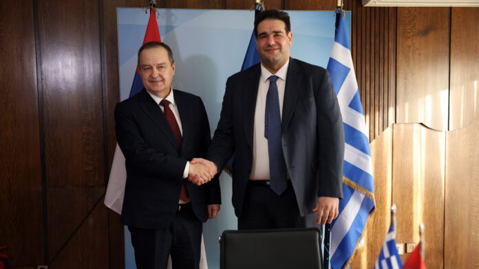 Συνάντηση του Υπουργού Εσωτερικών Θ. Λιβάνιου με τον Σέρβο Υπουργό Ivica Dačić