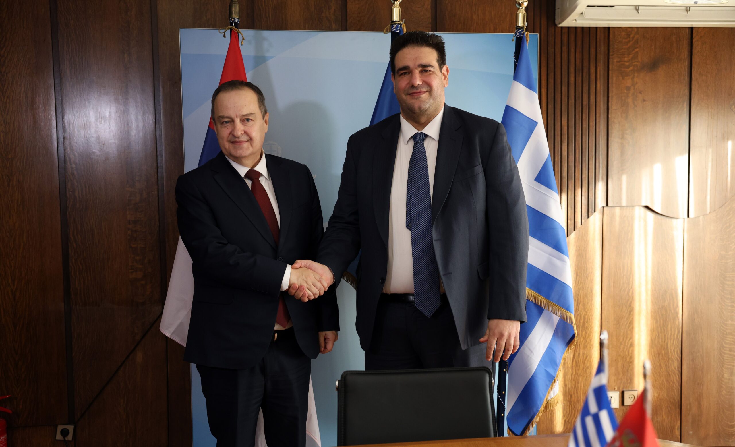 Συνάντηση του Υπουργού Εσωτερικών Θ. Λιβάνιου με τον Σέρβο Υπουργό Ivica Dačić