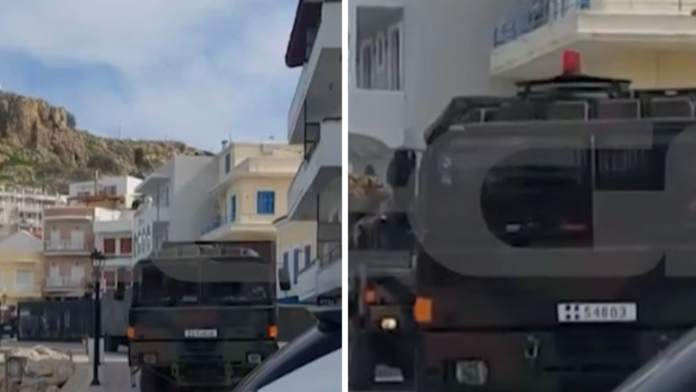 Κάρπαθος: Φρέσκο βίντεο από τη μετακίνηση των Patriot – Η διαδρομή τους στους στενούς δρόμους του νησιού
