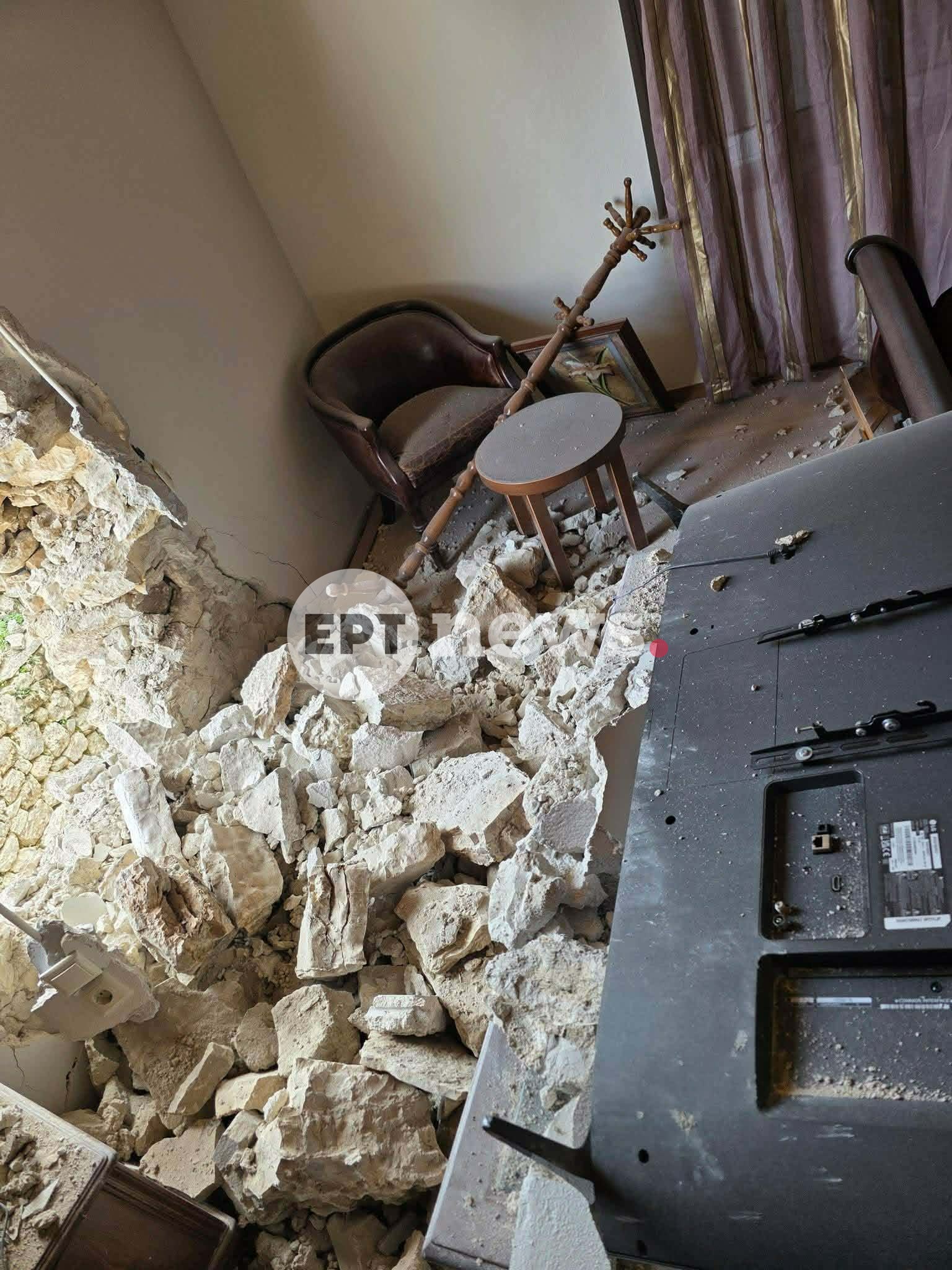 Σεισμός Θεσπρωτία: Σημαντικές ζημιές σε εκκλησίες και σπίτια στο χωριό Ψήνα Δωδώνης του νομού Ιωαννίνων