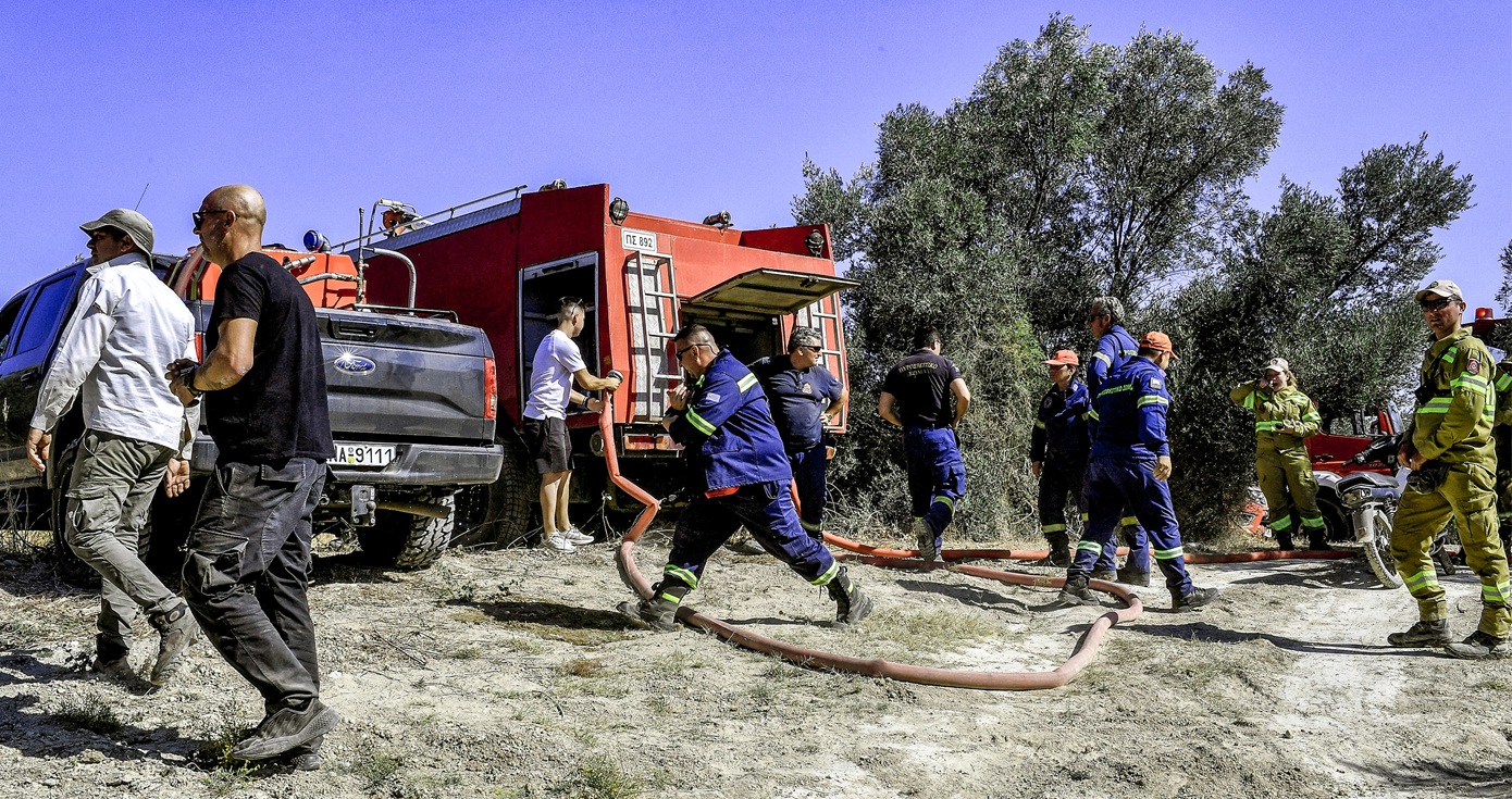 Φωτιά σε αγροτοδασική ζώνη στην περιοχή Αλειμματάς Κεφαλονιάς