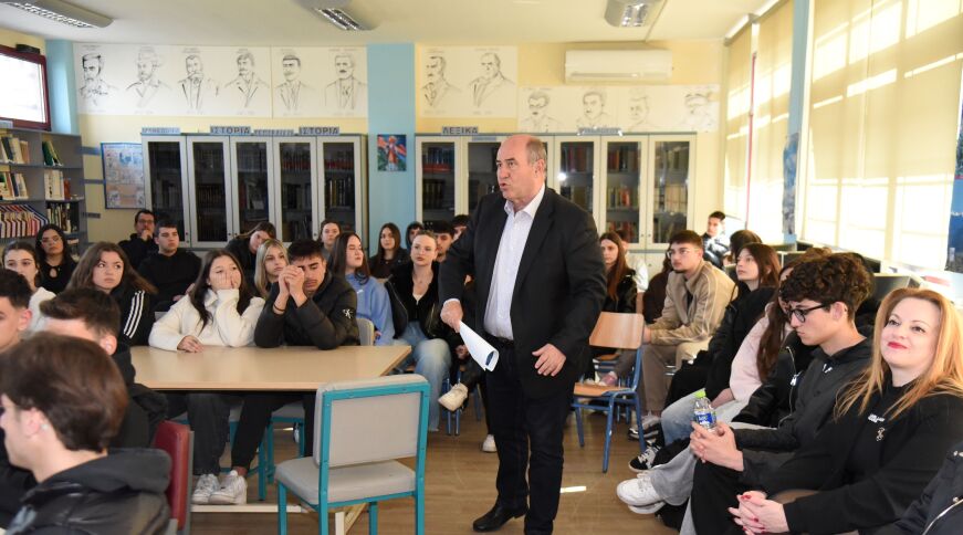 Δ.Δίου-Ολύμπου: Ο Β. Γερολιόλιος στο πρόγραμμα «Τι ακολουθεί μετά το σχολείο;»