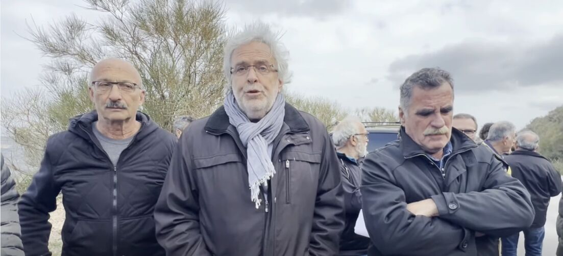 Ο Δήμαρχος Σητείας στη διαμαρτυρία ενάντια στην εγκατάσταση λατομείου στο Κατσιδόνι