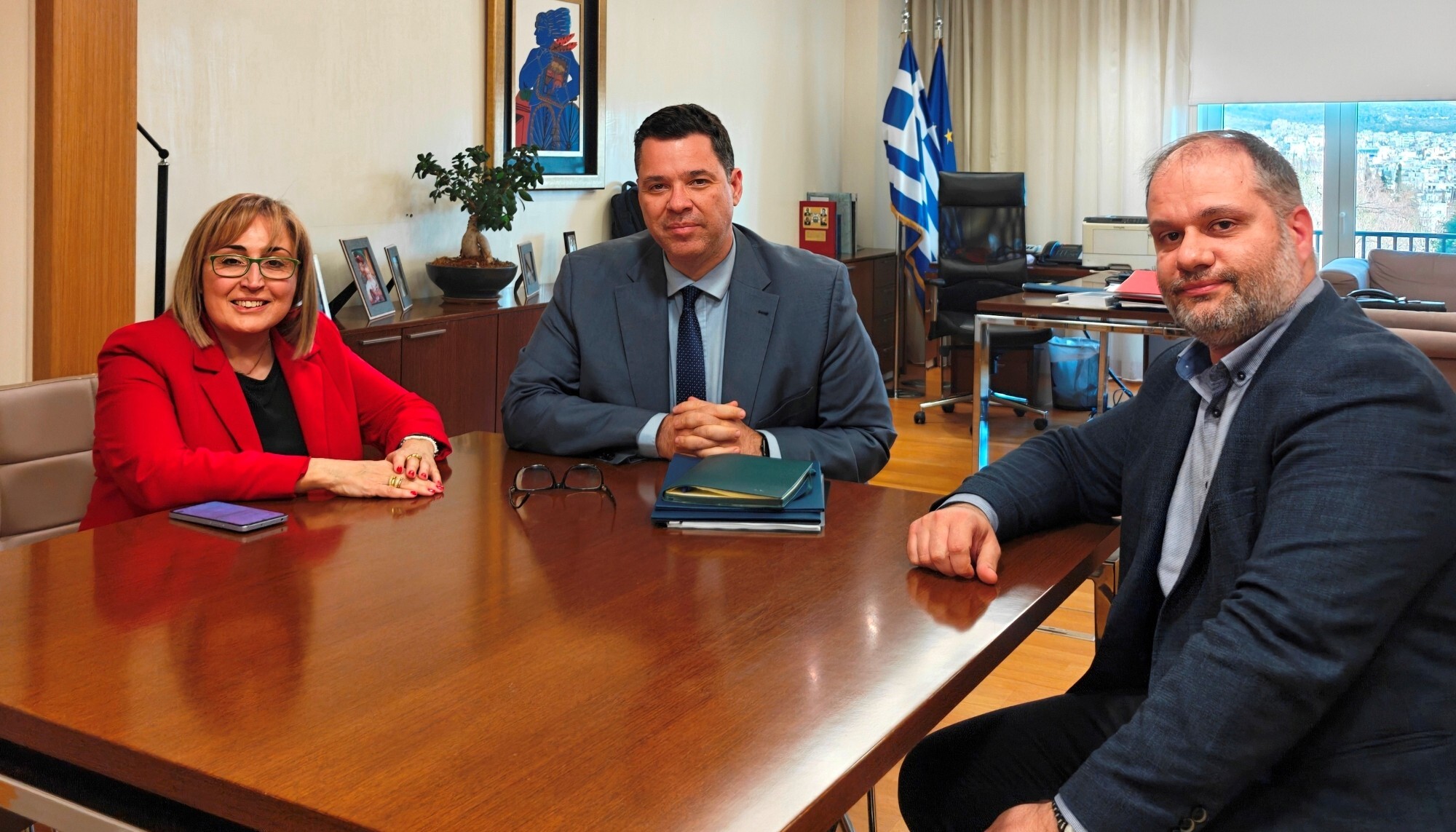 Σύσκεψη Δημάρχου Νάουσας με Υφ. παρά τω Πρωθυπουργό για θέματα ανάπτυξης