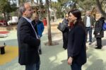 Δ.Ν.Σμύρνης: Στην παιδική χαρά του άλσους η Αντιπεριφερειάρχης Αττικής επισκέπτεται