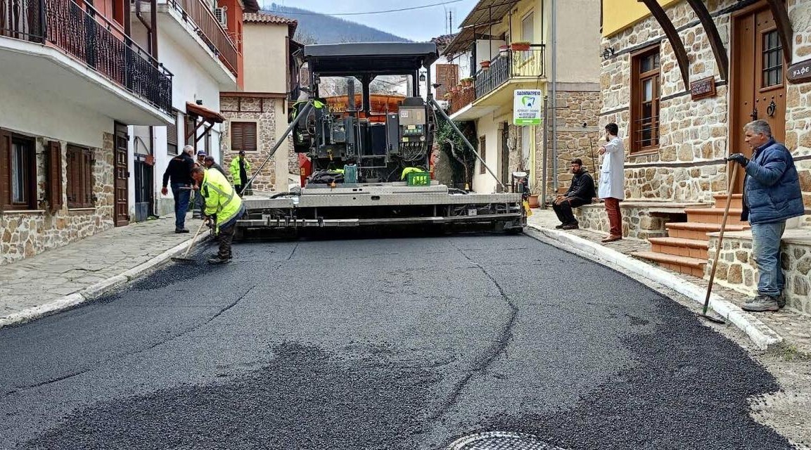 Δ.Αριστοτέλη: Ολοκληρωτική ανακαίνιση του βασικού οδικού άξονα στην Αρναία