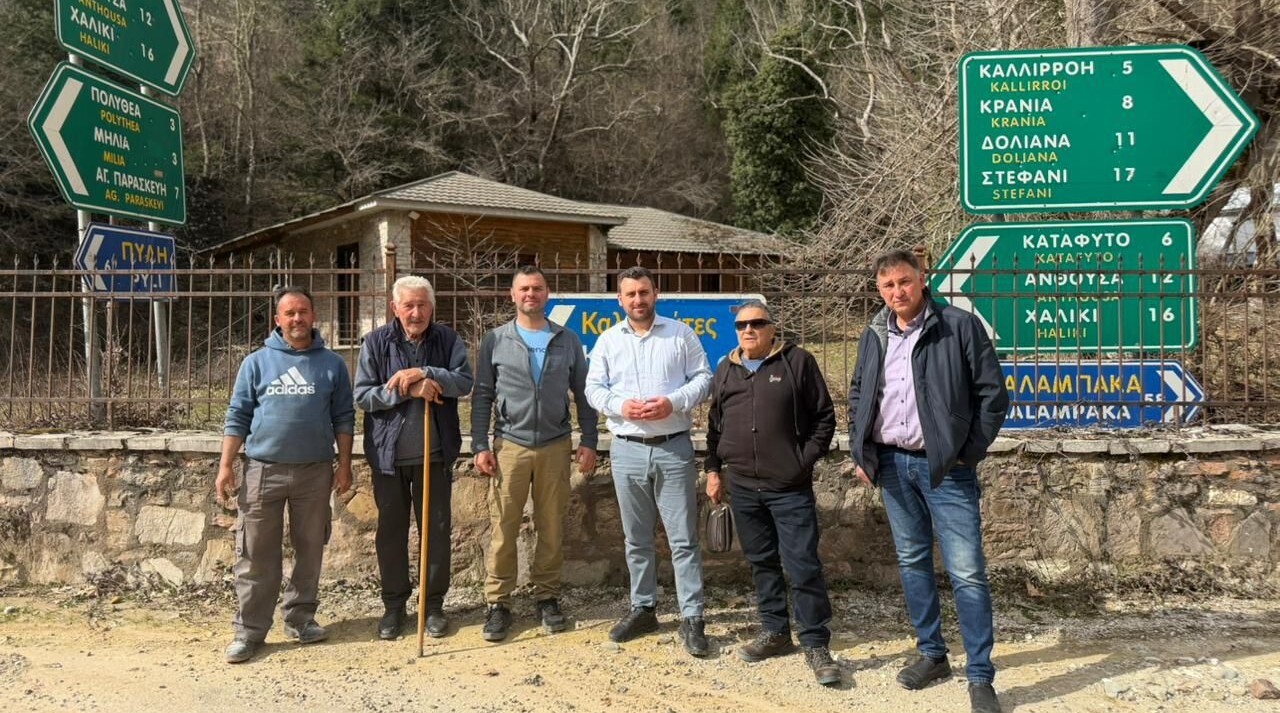 Επίσκεψη Δημάρχου Μετεώρων σε χωριά Ασπροποτάμου – Επιθεώρηση έργων