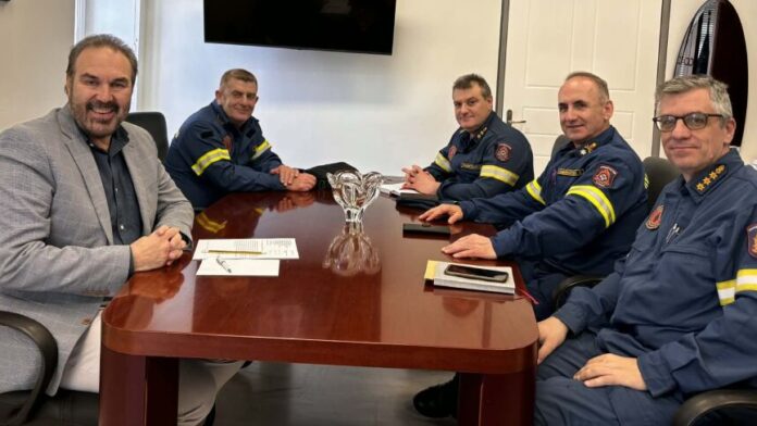 Συνάντηση Δημάρχου Φλώρινας με τον Αρχηγό Περιφερειακής Πυροσβεστικής Διοίκησης Δυτικής Μακεδονίας