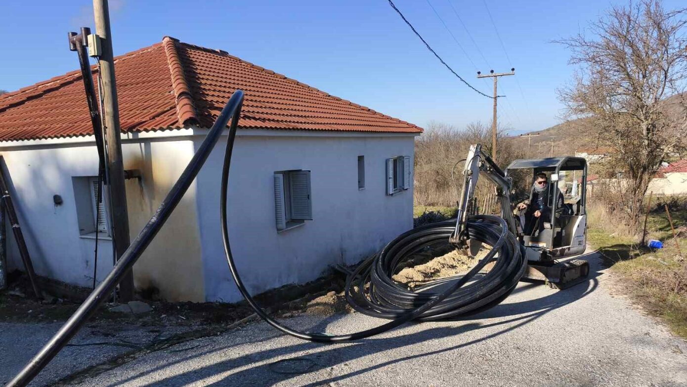 Ο Δ. Μετεώρων αναβαθμίζει τις υποδομές των χωριών – Επιδιόρθωση δικτύου άρδευσης στον Λογγά
