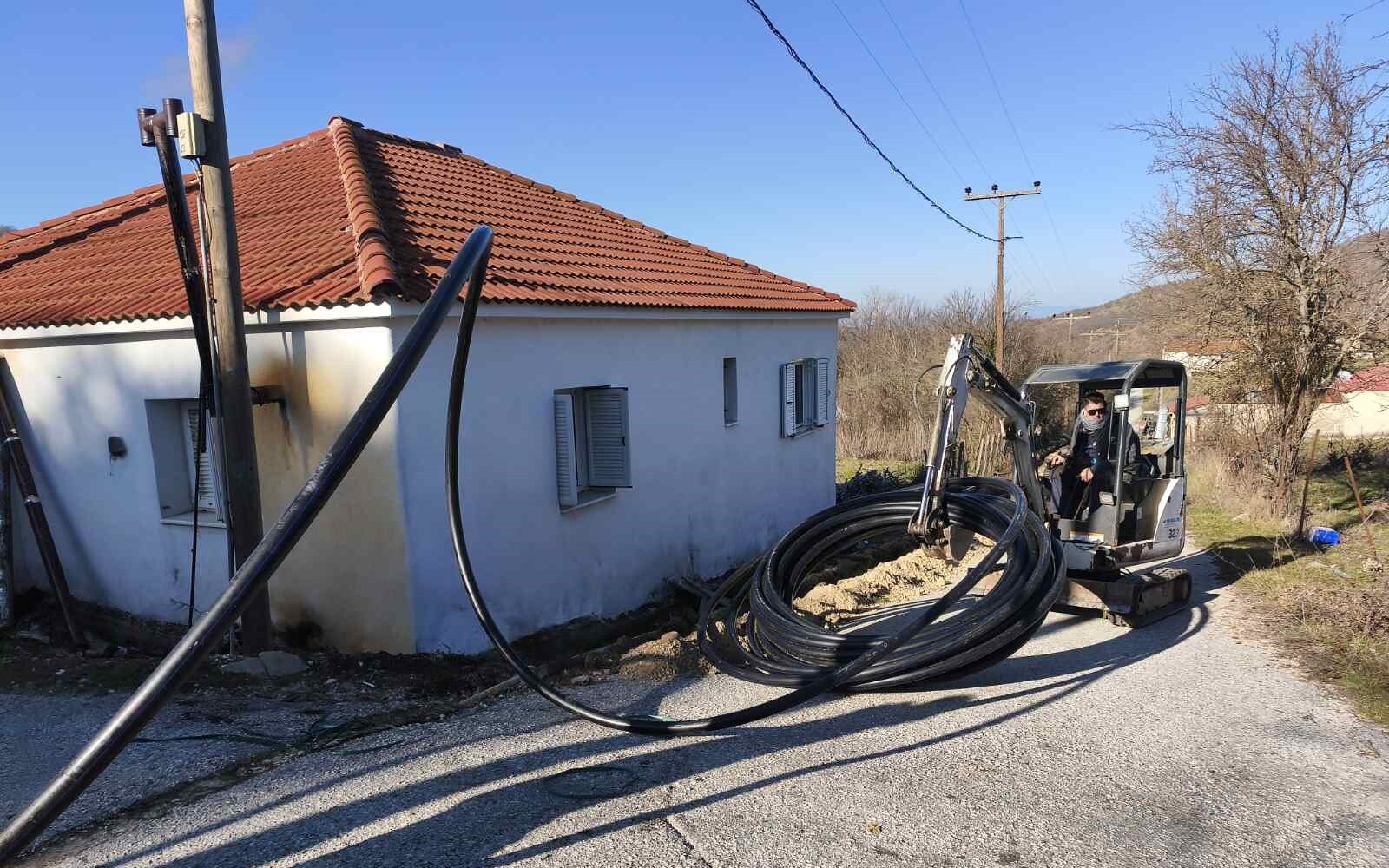 Ο Δ. Μετεώρων αναβαθμίζει τις υποδομές των χωριών – Επιδιόρθωση δικτύου άρδευσης στον Λογγά