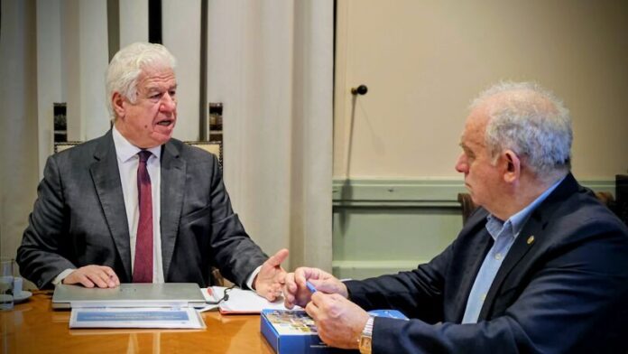 Συνάντηση εργασίας Περιφερειάρχη Ιονίων Νήσων με τον Πρόεδρο του ΟΑΣΠ