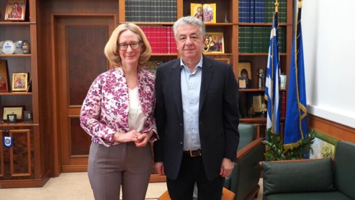 Η Πρέσβης της Αυστρίας στην Ελλάδα συναντήθηκε με τον Περιφερειάρχη Κρήτης