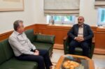 Σύσκεψη Περιφερειάρχη Κρήτης με Δήμαρχο Καντάνου-Σελίνου για ΕΣΠΑ και υδάτινους πόρους
