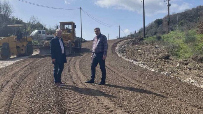 Επιθεώρηση Αντιπεριφερειάρχη Αρκαδίας στην παράκαμψη Μεγαλόπολη-Ίσαρι