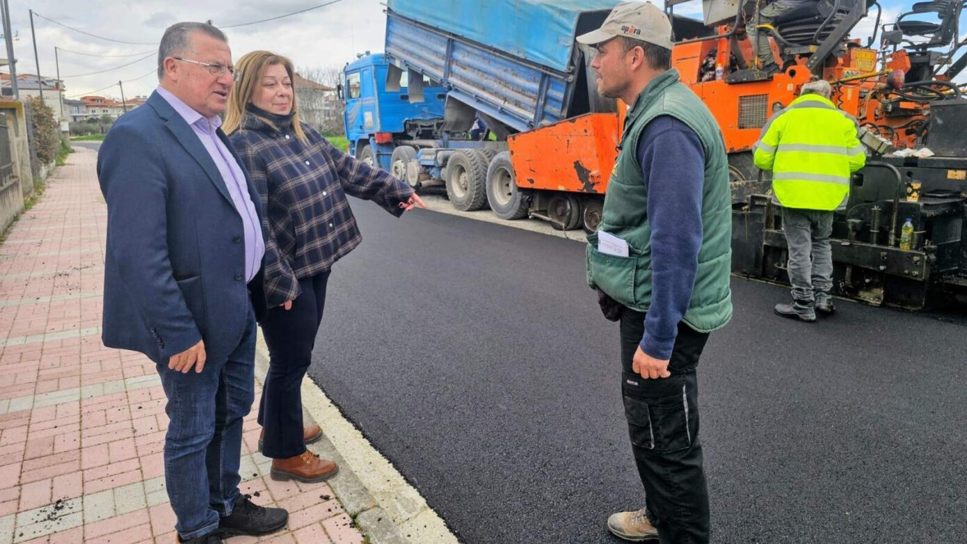 Δ.Κατερίνης: Προχωρούν οι εργασίες οδοποιίας