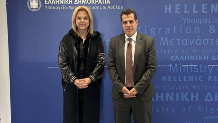 Σύσκεψη της Δημάρχου Χαλκιδέων με τον Υπουργό Μεταναστευτικής Πολιτικής