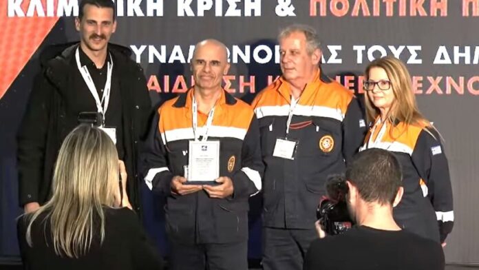 Τιμητική Διάκριση για την Εθελοντική Ομάδα Πολιτικής Προστασίας Δήμου Ήλιδας