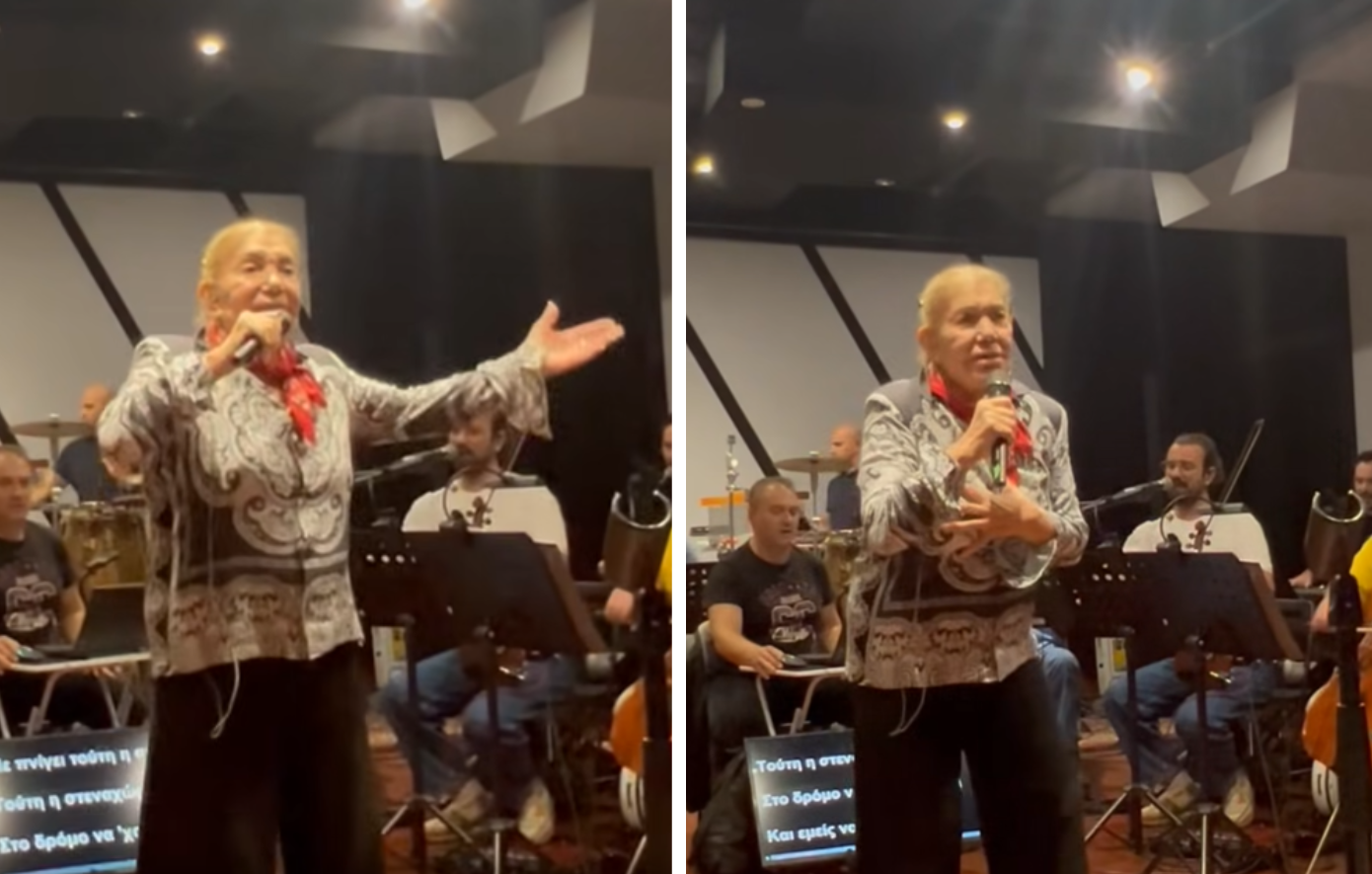 Μαρινέλλα – Το συγκλονιστικό βίντεο από την τελευταία της πρόβα πριν την εμφάνιση στο Ηρώδειο