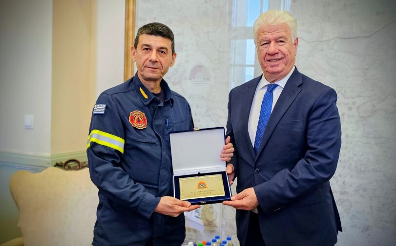 Συνάντηση του Περιφερειάρχη Ιονίων Νήσων με Ανώτατο Αξιωματικό του Π.Σ.