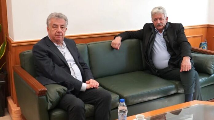 Συνάντηση του Περιφερειάρχη Κρήτης με τον Δήμαρχο Οροπεδίου Λασιθίου