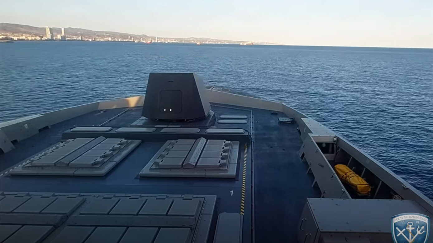 Εντυπωσιακό βίντεο από τη φρεγάτα Κίμων – Η στιγμή της αναχώρησης από Λεμεσό