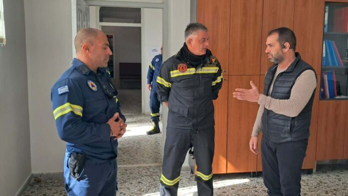 Ο Επικεφαλής Π.Υ. Λακωνίας στο Επιχειρησιακό Κέντρο Πολιτικής Προστασίας Δ. Σπάρτης
