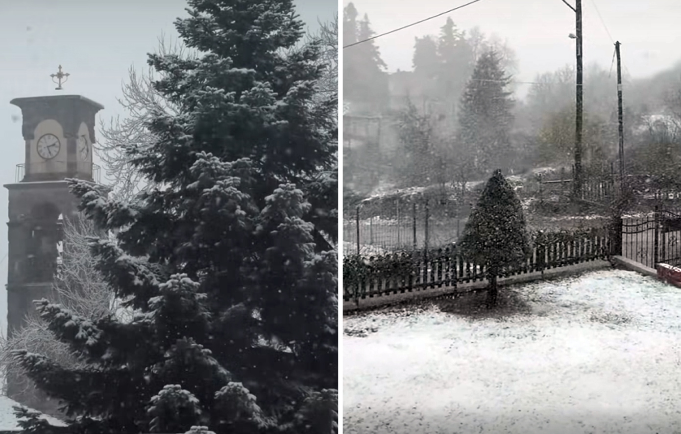 Χιόνια την άνοιξη – Αρκετές περιοχές «ντύθηκαν» στα λευκά, δείτε βίντεο με τα εντυπωσιακά τοπία