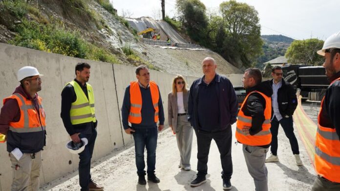 Επιθεώρηση Δημάρχου Βόλου στο έργο ανακατασκευής της οδού Βόλου-Μακρινίτσας