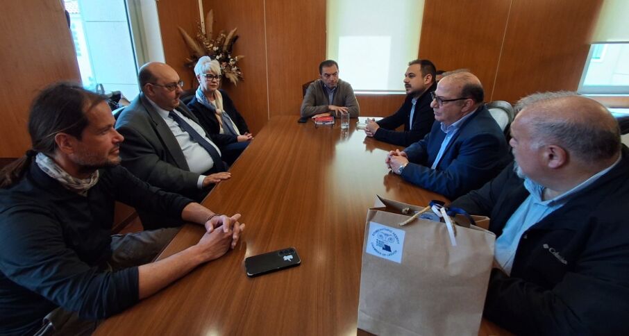 Συνάντηση Δημάρχου Δ.Λέσβου με την καινούργια Διοίκηση του Επιμελητηρίου Λέσβου-Λήμνου