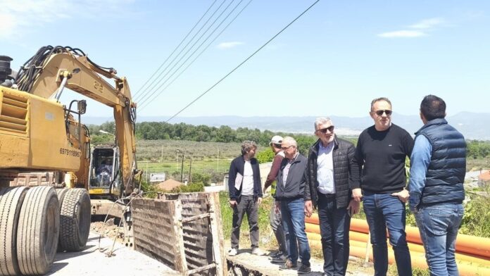 Επίσκεψη Δημάρχου Λαμιέων στο έργο αποχέτευσης οικισμών Λεκάνης Σπερχειού