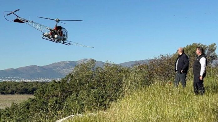 Αεροψεκασμοί 4.000 στρεμμάτων στον υδροβιότοπο του Σχινιά Μαραθώνα