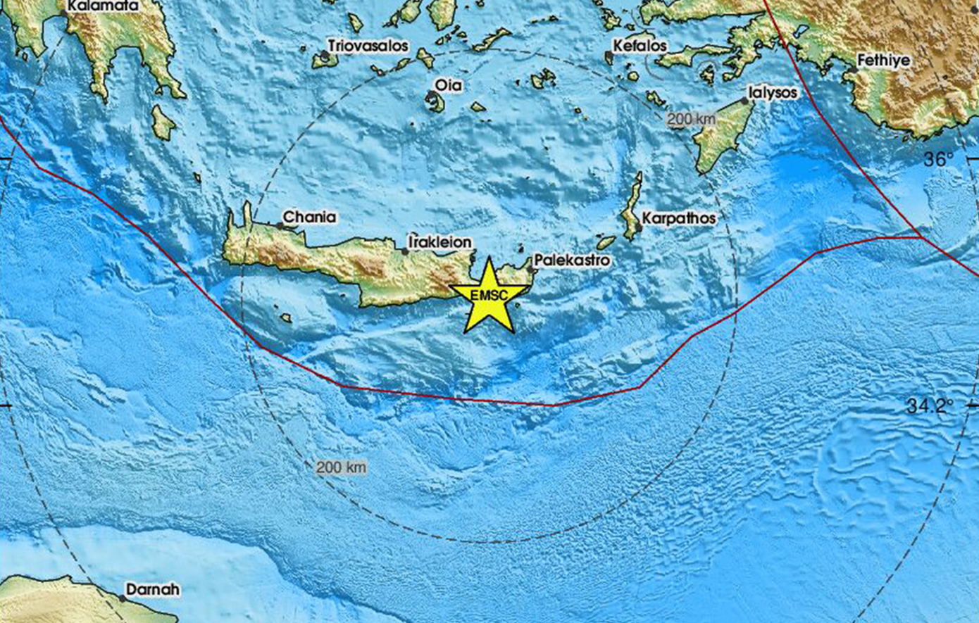 Ισχυρός σεισμός στην Κρήτη: Έχουν καταγραφεί 20 μετασεισμοί – «Νωρίς για ασφαλείς εκτιμήσεις»