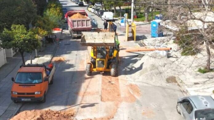 Προχωρά η κατασκευή και αναμόρφωση του πεζόδρομου Τσατίρη στο Μαρούσι