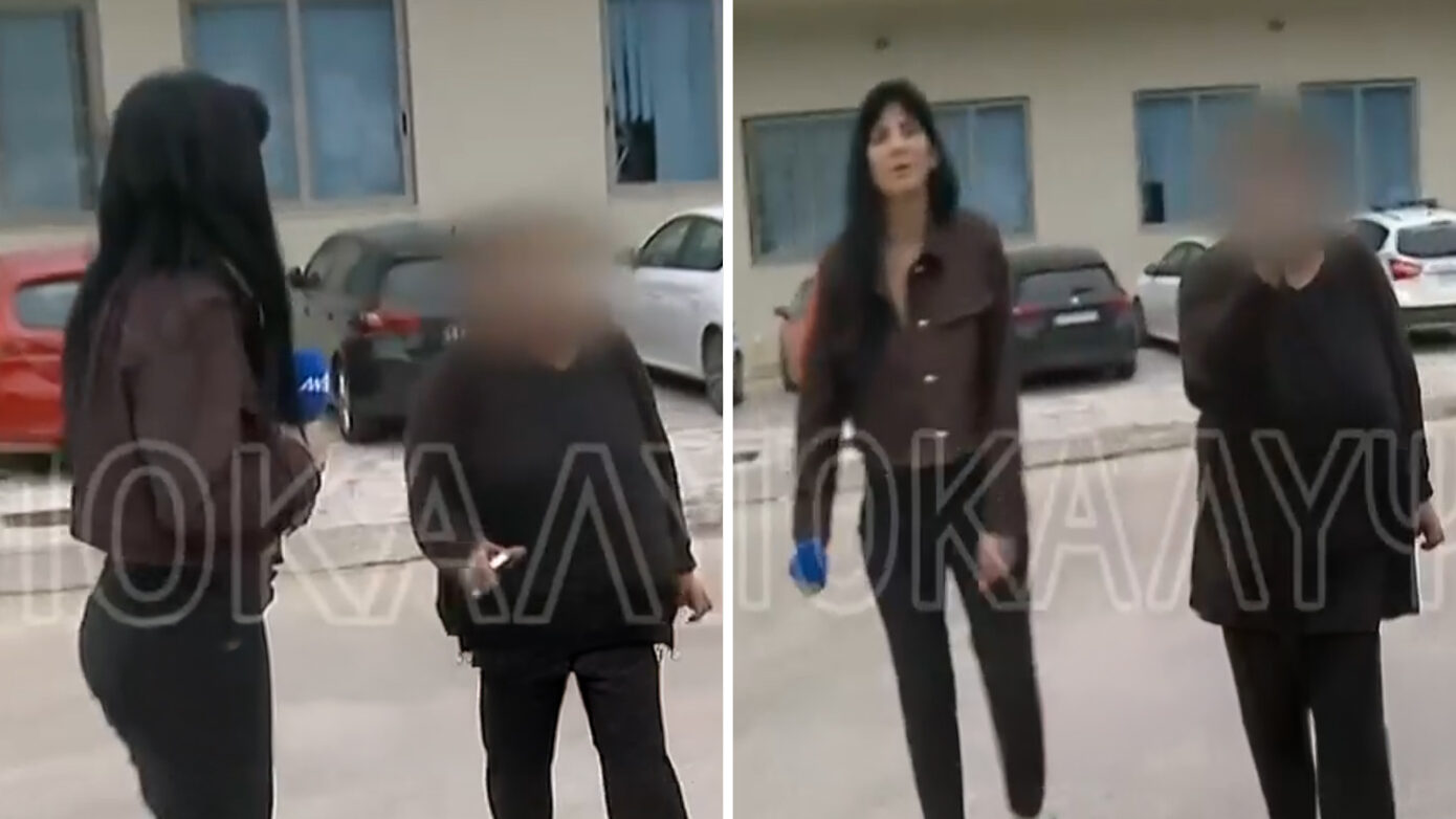 Η στιγμή που η μητέρα του 26χρονου αρσιβαρίστα επιτέθηκε στο τηλεοπτικό συνεργείο του Πέτρου Κουσουλού