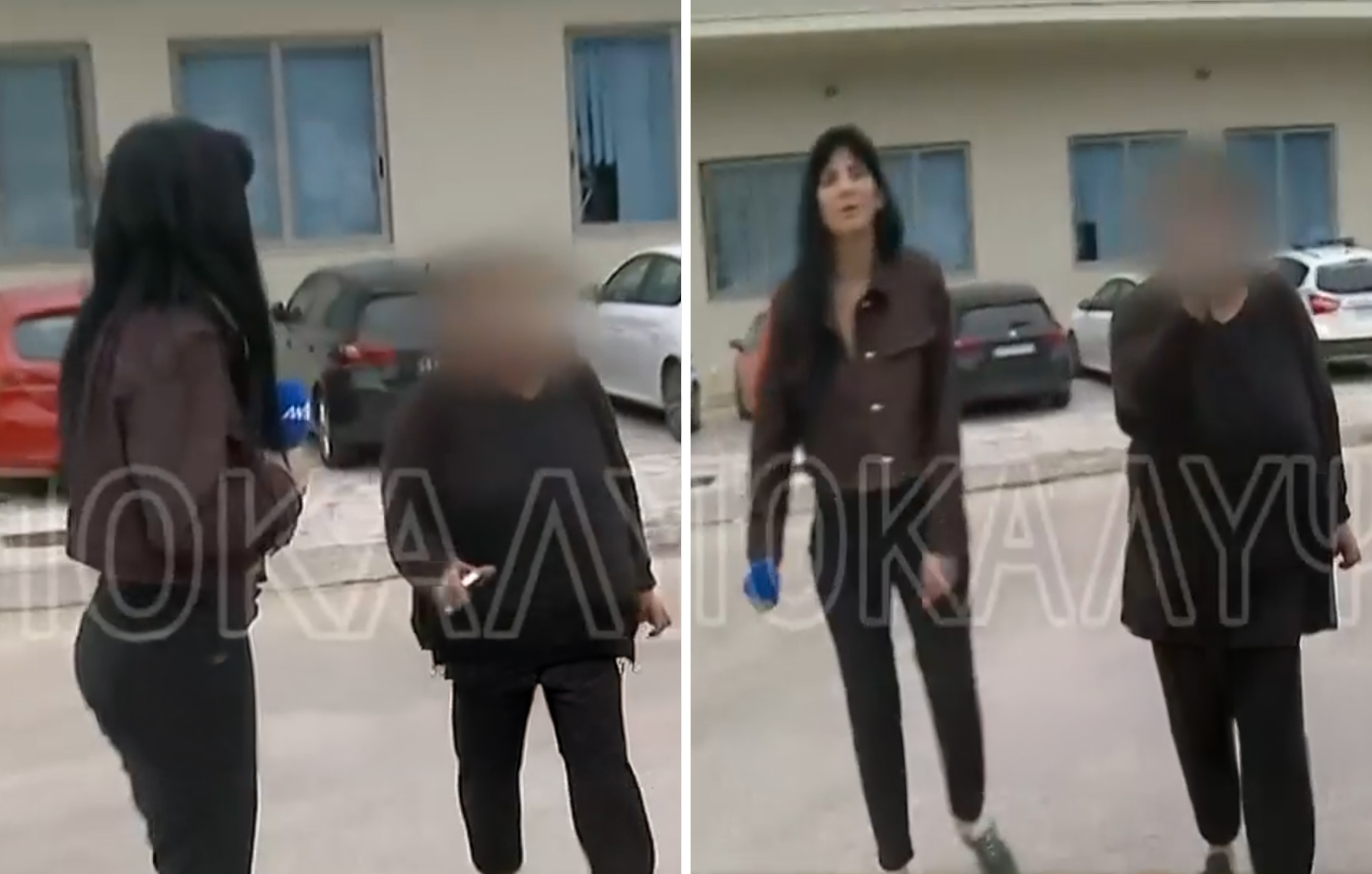 Η στιγμή που η μητέρα του 26χρονου αρσιβαρίστα επιτέθηκε στο τηλεοπτικό συνεργείο του Πέτρου Κουσουλού