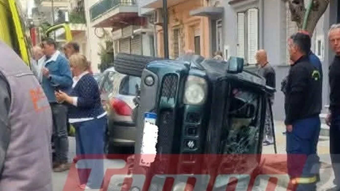 Πάτρα: Θαύμα έσωσε τετραμελή οικογένεια – Εγκλωβίστηκαν στο αναποδογυρισμένο τζιπ τους