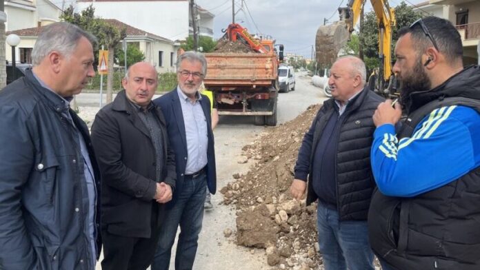 Επιθεώρηση Δημάρχου Τρικκαίων σε έργο αντιπλημμυρικής προστασίας της ΔΕΥΑ