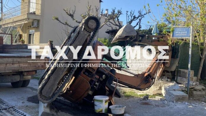 Έχασε τη μάχη ο 58χρονος που καταπλακώθηκε από εκσκαφέα σε εργοτάξιο στο Βόλο τη Μεγάλη Δευτέρα
