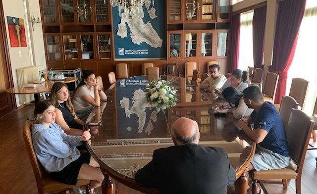 Σύσκεψη Αντιπεριφερειάρχη Κεφαλονιάς-Ιθάκης με σπουδαστές του Ιονίου Πανεπιστημίου