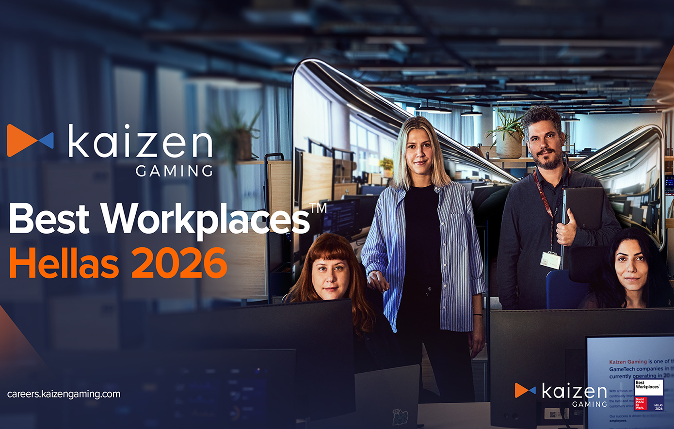 Η Kaizen Gaming αναδεικνύεται ξανά ως Best Workplaces™ Hellas