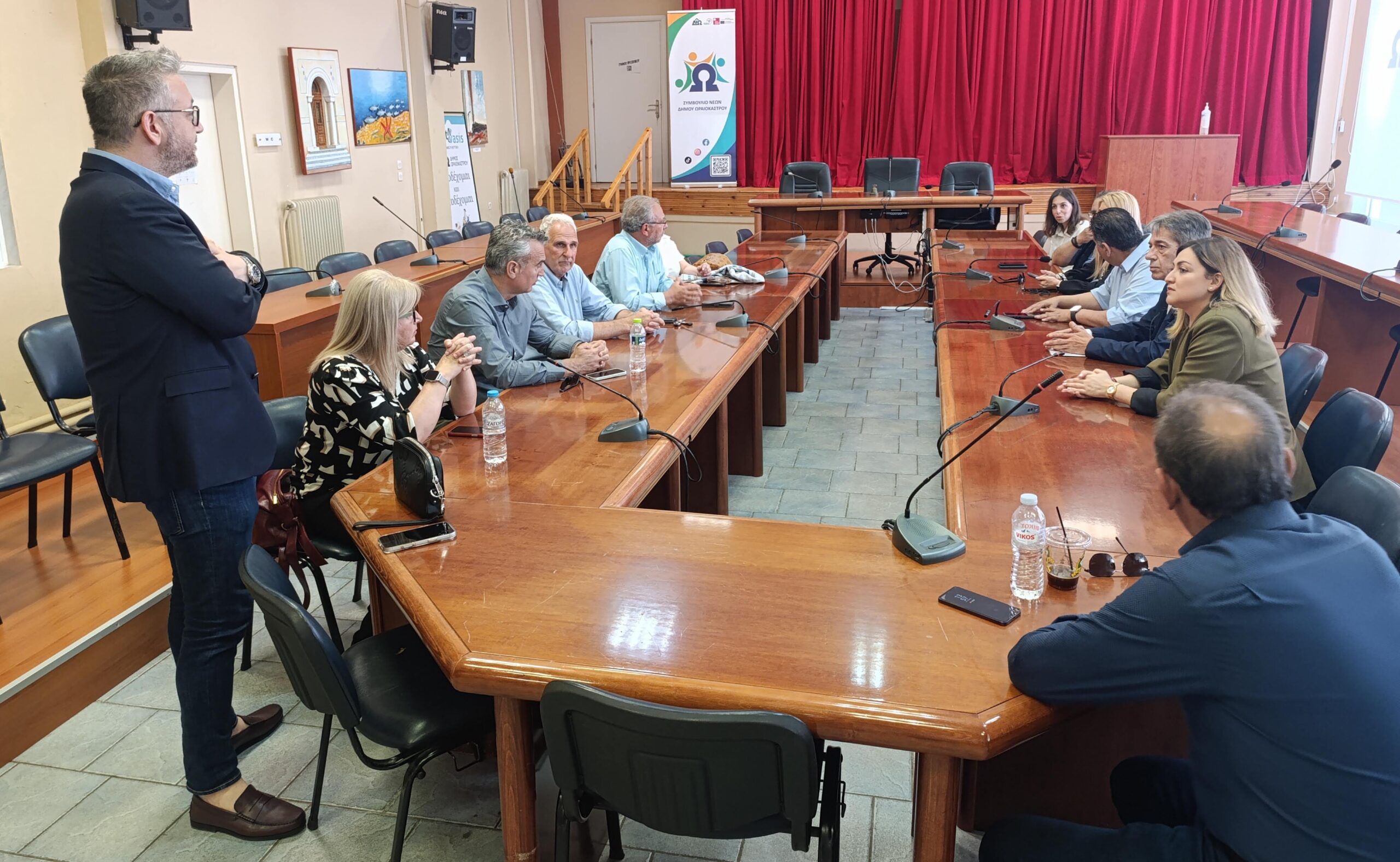Σύσκεψη για την έναρξη της νέας λεωφορειακής διαδρομής Μυγδονία-Ωραιόκαστρο