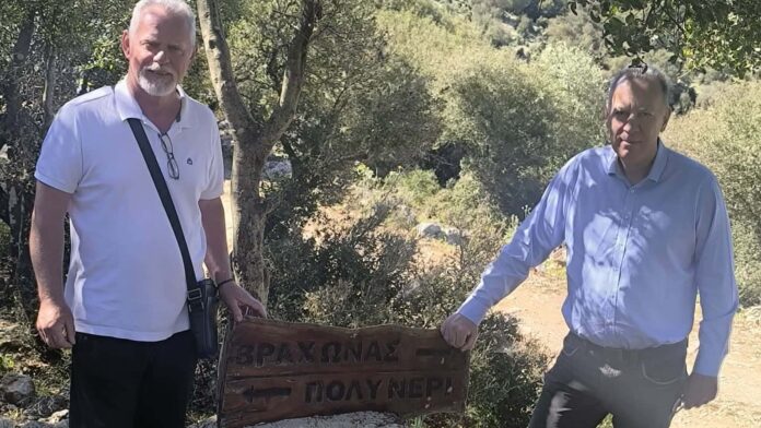 Επίσκεψη Δημάρχου Ηγουμενίτσας στα έργα ανάπτυξης και ανάδειξης μονοπατιών στα Σύβοτα