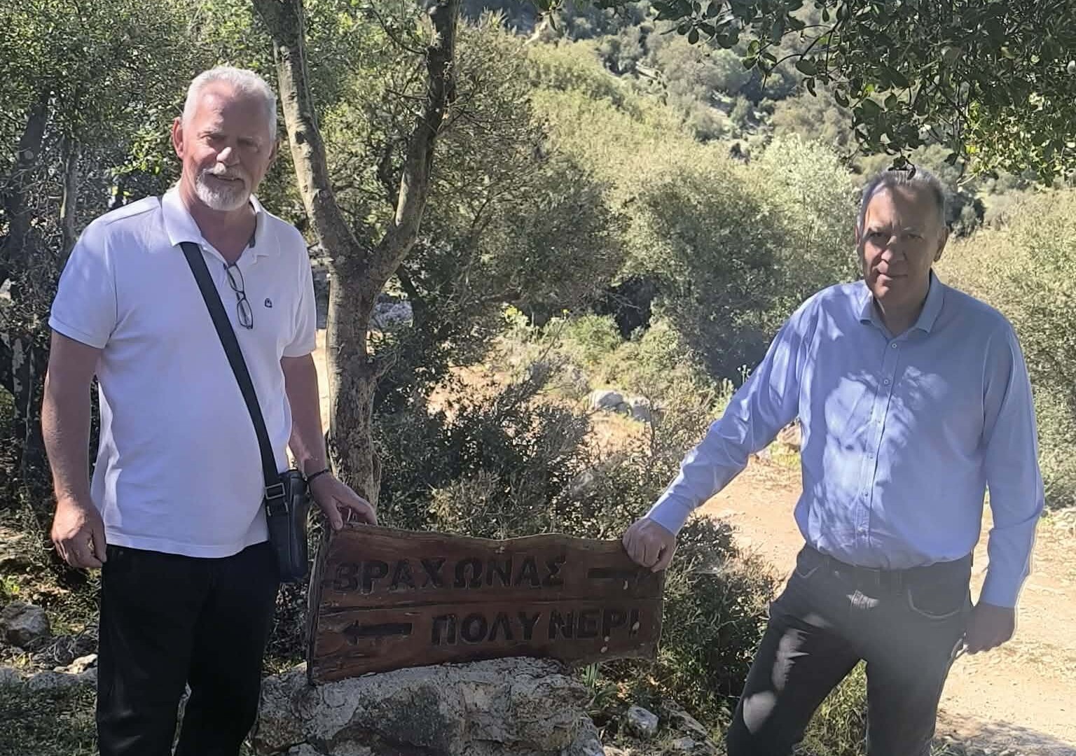 Επίσκεψη Δημάρχου Ηγουμενίτσας στα έργα ανάπτυξης και ανάδειξης μονοπατιών στα Σύβοτα