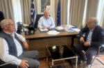 Συνάντηση Δημάρχου Δυτ.Σάμου με τον Γ.Γ. του Υπουργείου Εσωτερικών Σ.Χιονίδη